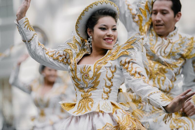 costumed dancers