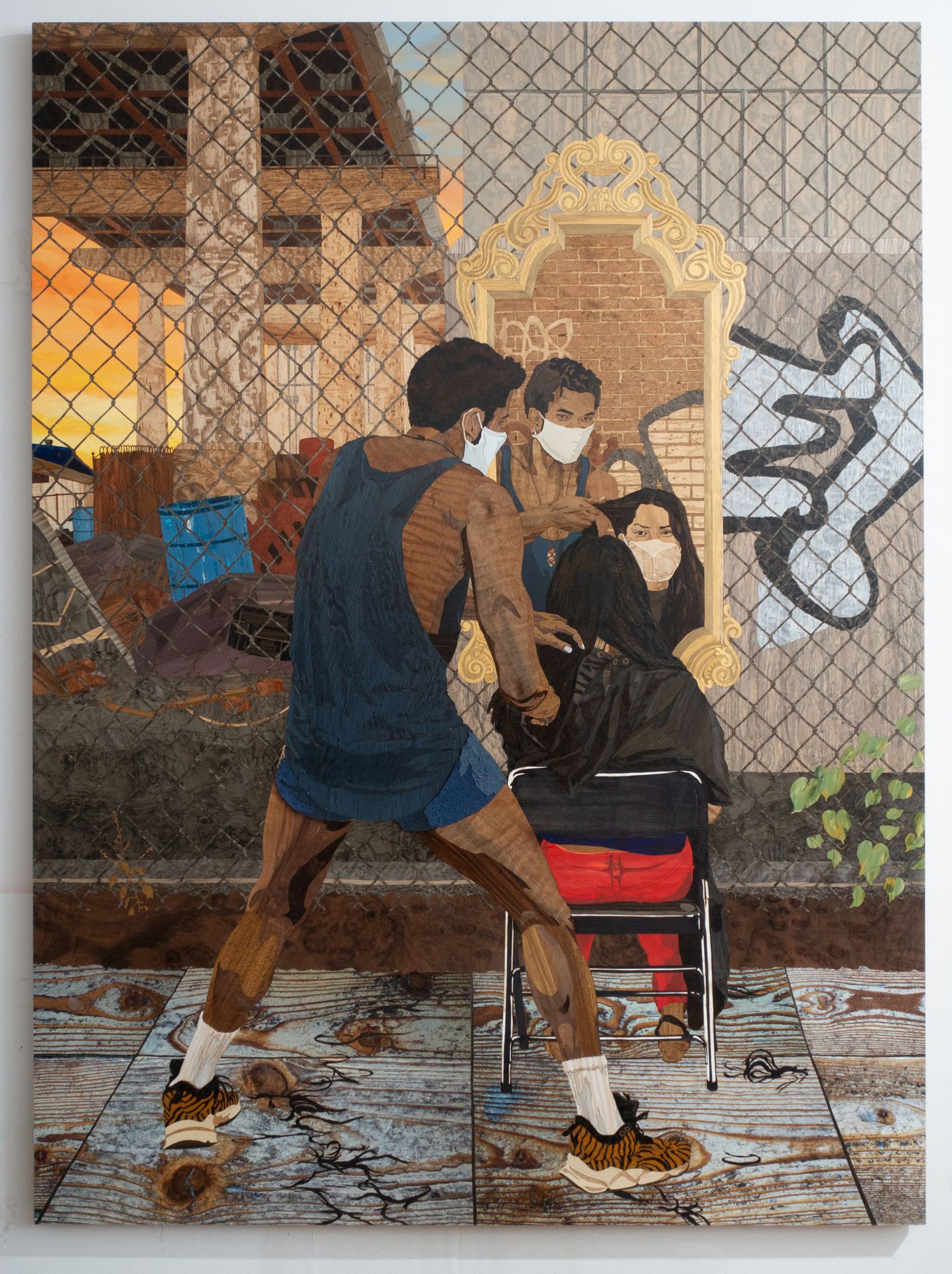 “Anthony Cuts under the Williamsburg Bridge, Morning” by Alison Elizabeth Taylor
