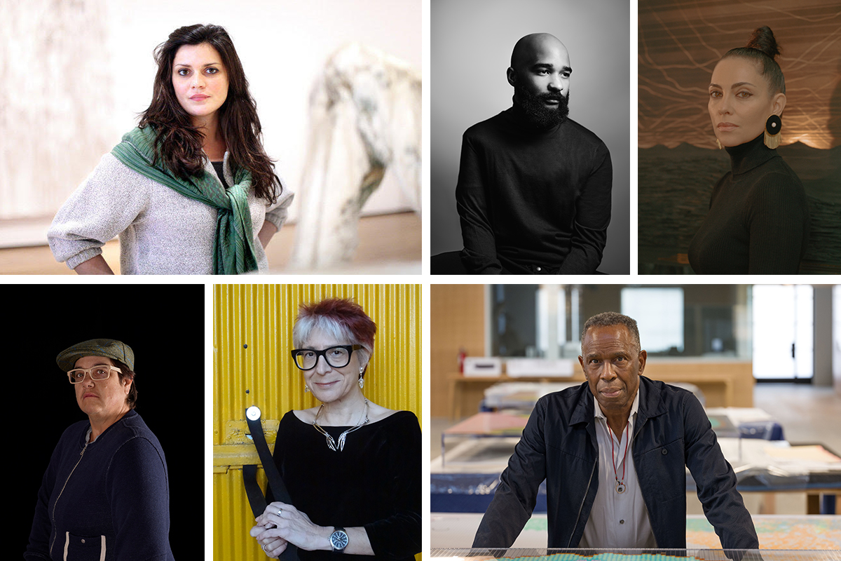 Portraits of six people