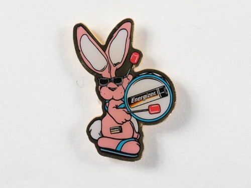 pink bunny beating a drum labeled Energizer