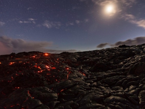 view of lava field