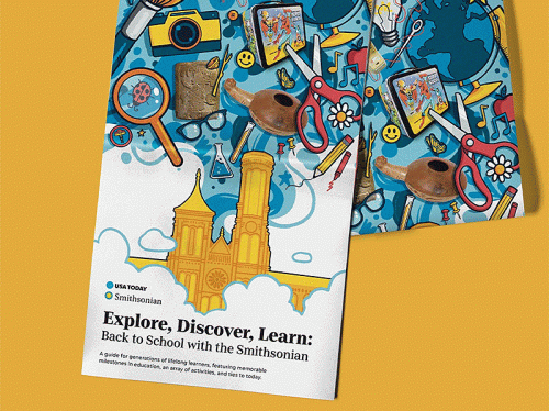 Cover of back to school activity booklet.