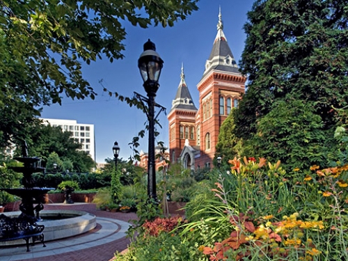 Arts and Industries Building as seen from the Ripley Garden