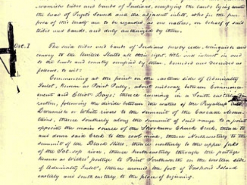 handwritten treaty