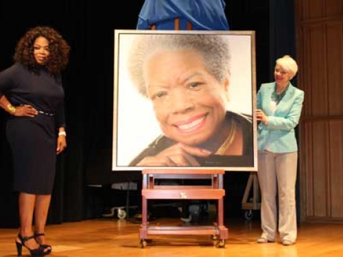 Oprah and Maya Angelou portrait