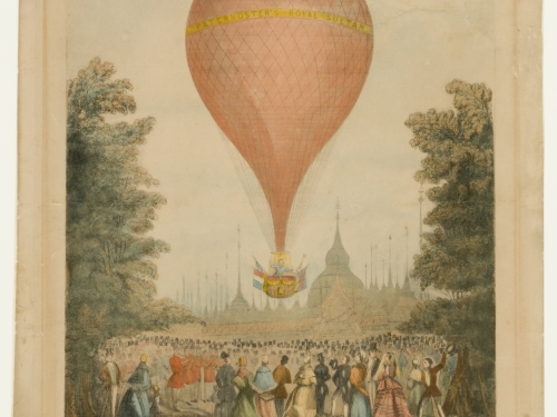 print of hot air balloon
