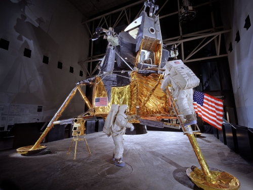 Apollo Lunar Module on display