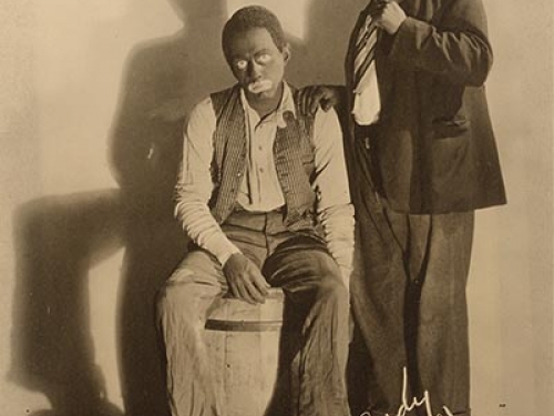 Autographed photo of Amos and Andy in blackface