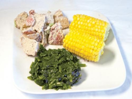 barbecue food plate