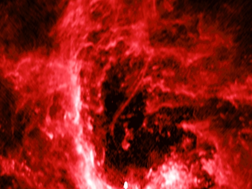 false color image of cosmic filament