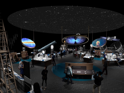 Artists rendering of Discovering Our Universe Gallery