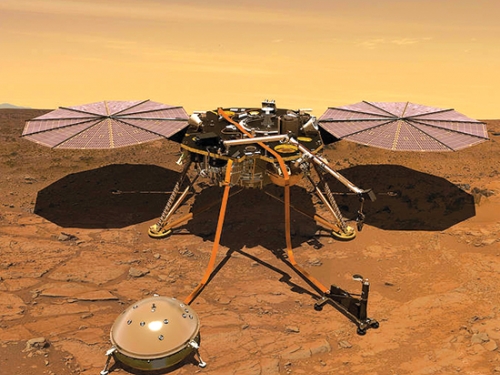Artists rendering of Mars lander