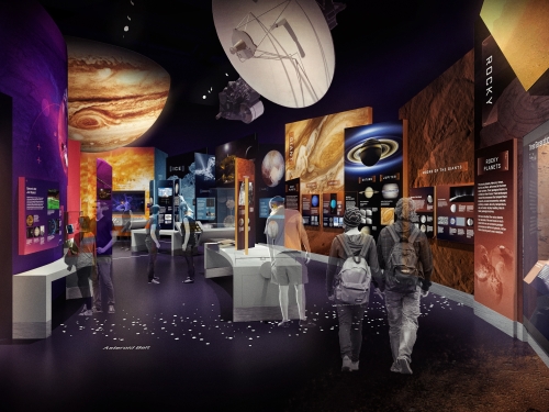 Artist's rendering of Exploring the Planets Gallery