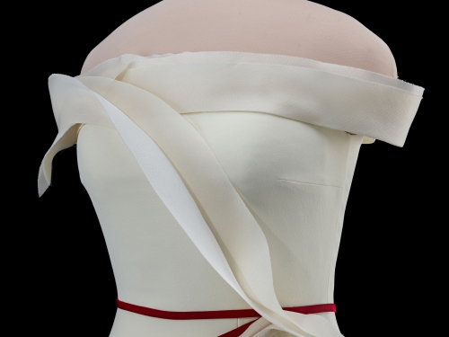 detail from Trump gown