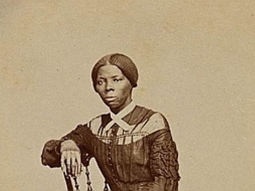 Visiting card showing young Harriet Tubman