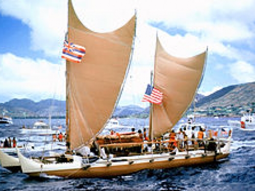 Hawaiian outrigger canoe