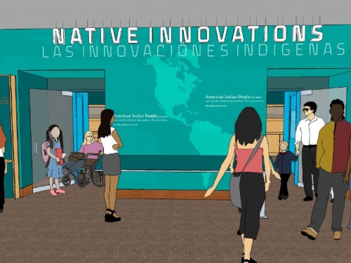 Artists rendering of entry to gallery