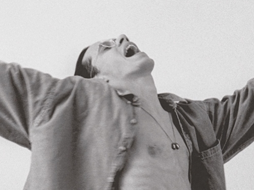 detail of photo of Marc Anthony