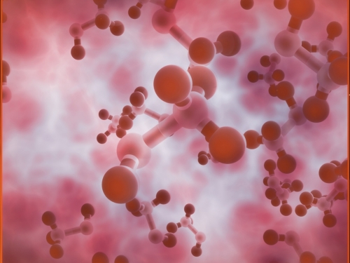 rendering of methanol molecule