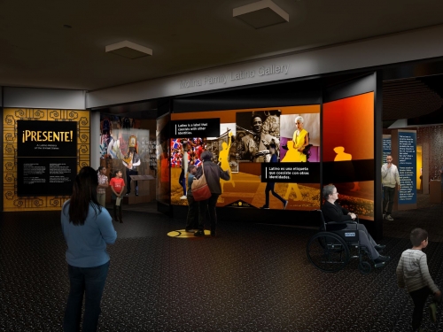 Rendering of museum gallery