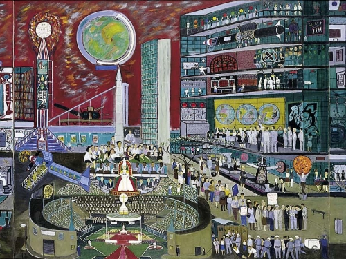 Modern Times by Raply Fasanella 1966