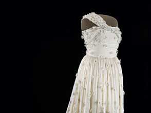 white gown.