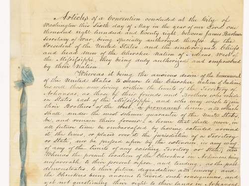 Old document on long paper with handwritten caligraphy.