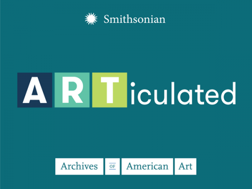 Text on blank background: "Smithsonian. ARTiculated. Archives of American Art"