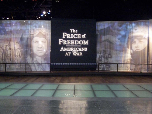 Entrance to Price of Freedom gallery