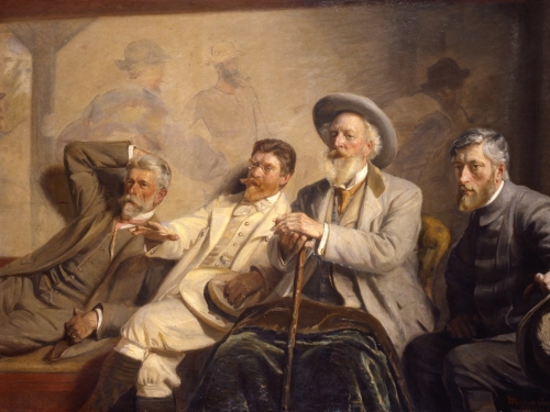 painting of four men 