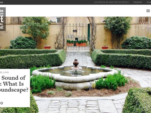 Screenshot of new website