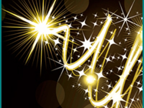 Close-up of seasonal lighting