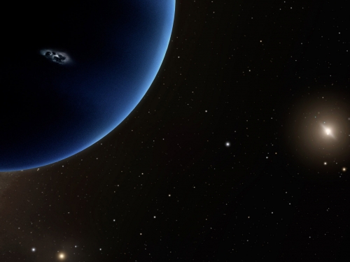 Cropped rendering of Planet Nine
