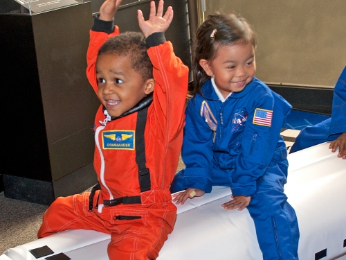 Two children playing