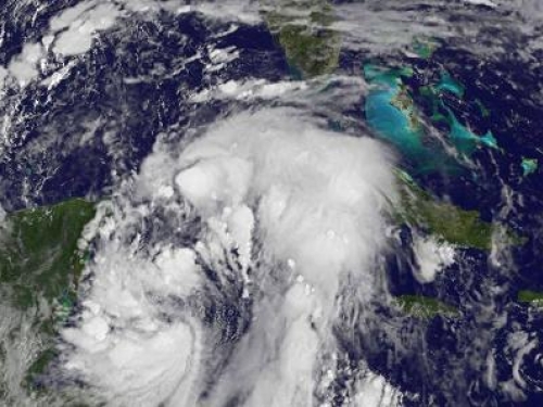 weather photo of tropical storm Philippe