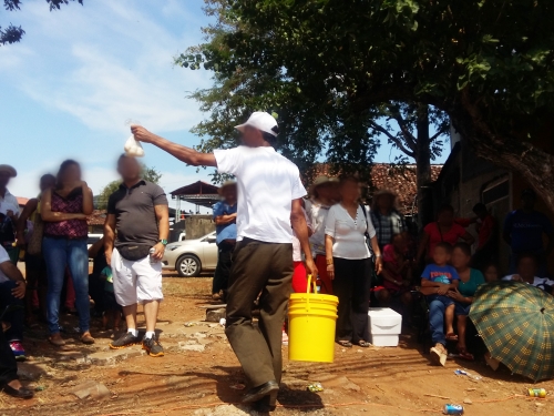 man selling turtle eggs