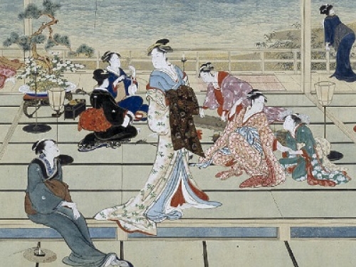thumbnail of utamaro triptych