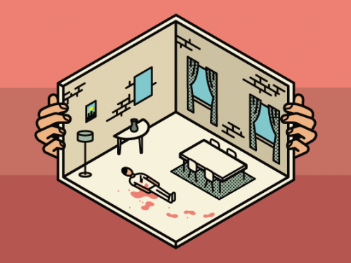 crime scene illustration