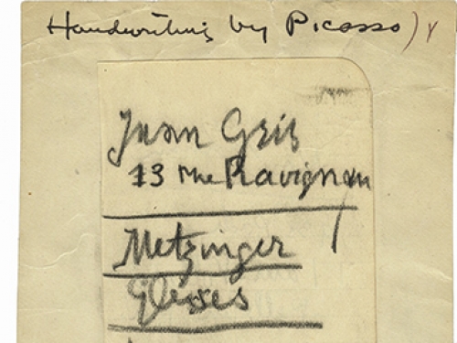 Pablo Picasso’s List, 1912