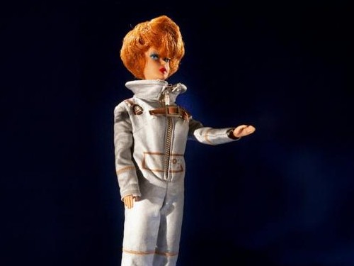 This Barbie doll dressed in the Miss Astronaut outfit (1965) 