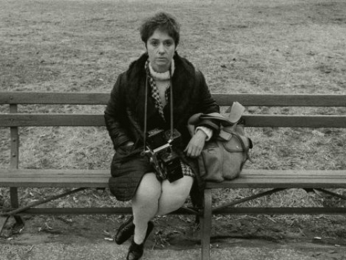 Diane Arbus on park bench