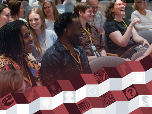 Image of a smiling audience.