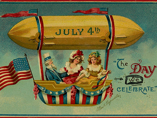 4th of July greeting card
