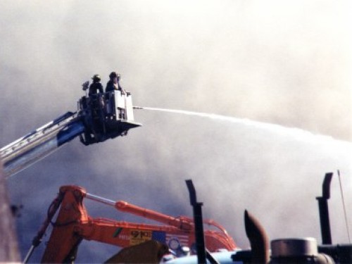 putting out fire