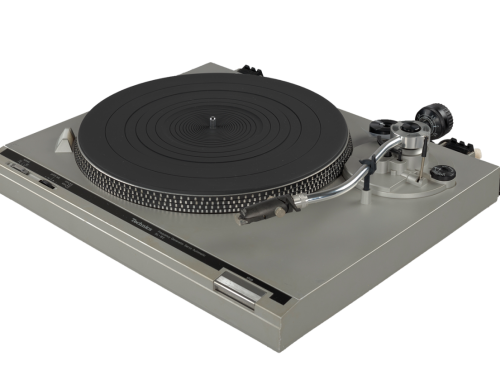 Turntable used as part of a DJ setup