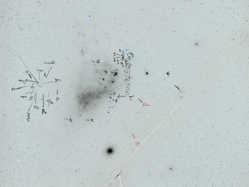 glass plate with astronomy