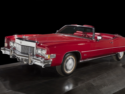 A red Cadillac Eldorado, model year 1973, owned and driven by Chuck Berry.