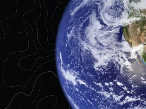 Satellite image of Earth.