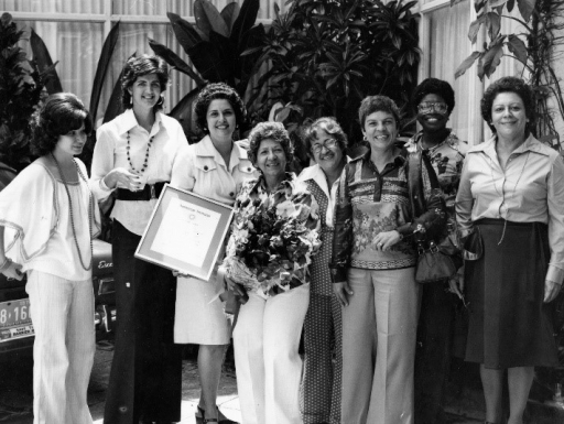 Staff photo of women employees in the 70s