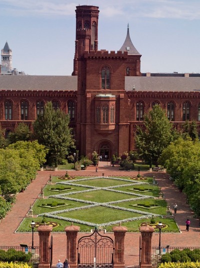 Smithsonian Castle and garden